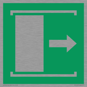 E033 safe condition door slides right to open